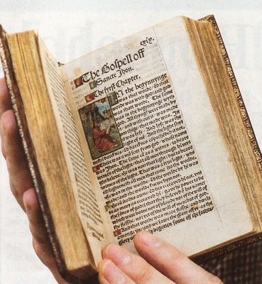 Evangelio de Juan Foto: / Biblia de William Tyndale
