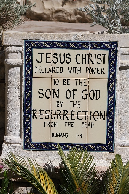 JESUCRISTO Declarado con poder para ser el Hijo de Dios por la resurrección de la muerte Romanos 1: 4 Foto: Jerusalén / Ana Calvo